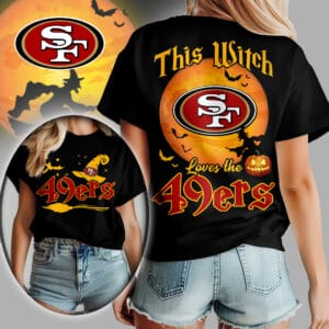 San Francisco 49ers | Premium NFL Halloween Witch Women Shirt AMCCLG000515