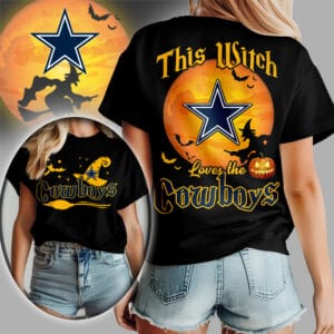 Dallas Cowboys | Premium NFL Halloween Witch Women Shirt AMCCLG000487