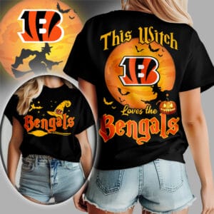 Cincinnati Bengals | Premium NFL Halloween Witch Women Shirt AMCCLG000483