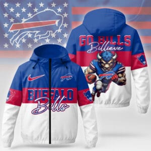 Buffalo Bills Premium NFL Fan Pride Windbreaker Jacket AMCCLG000795