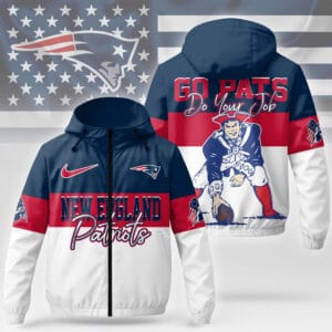 New England Patriots Premium NFL Fan Pride Windbreaker Jacket AMCCLG000793