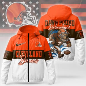 Cleveland Browns Premium NFL Fan Pride Windbreaker Jacket AMCCLG000789