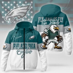 Philadelphia Eagles Premium NFL Fan Pride Windbreaker Jacket AMCCLG000783