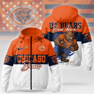 Chicago Bears Premium NFL Fan Pride Windbreaker Jacket AMCCLG000781