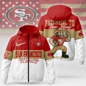 San Francisco 49ers Premium NFL Fan Pride Windbreaker Jacket AMCCLG000780