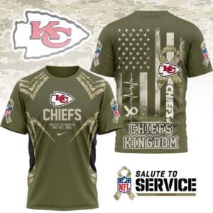 Kansas City Chiefs | Premium NFL Salute to Service Camo 3D Shirt AMCCLG001054