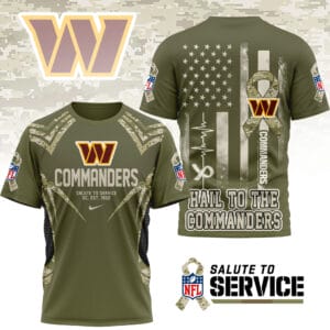 Washington Commanders | Premium NFL Salute to Service Camo 3D Shirt AMCCLG001062