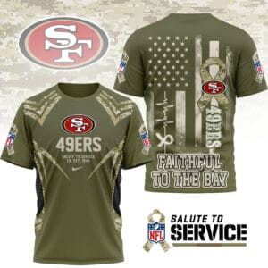 San Francisco 49ers | Premium NFL Salute to Service Camo 3D Shirt AMCCLG001061