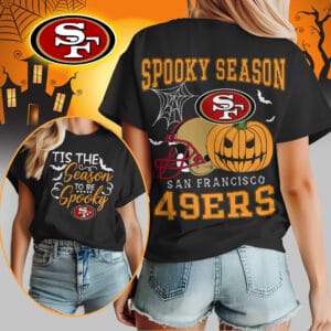 San Francisco 49ers | Premium Spooky Season Women Shirt AMCCLG000516