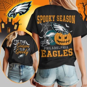 Philadelphia Eagles | Premium Spooky Season Women Shirt AMCCLG000512