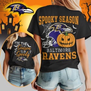 Baltimore Ravens | Premium Spooky Season Women Shirt AMCCLG000477