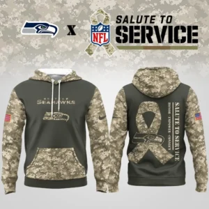 Seattle Seahawks | Premium NFL Salute to Service Hoodie AMCCLG001064