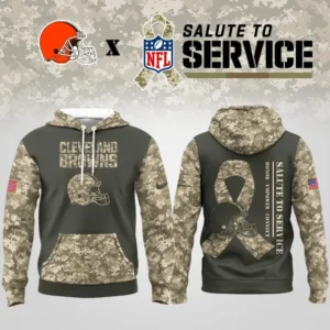 Cleveland Browns | Premium NFL Salute to Service Hoodie AMCCLG001078
