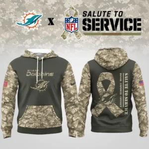 Miami Dolphins | Premium NFL Salute to Service Hoodie AMCCLG001070