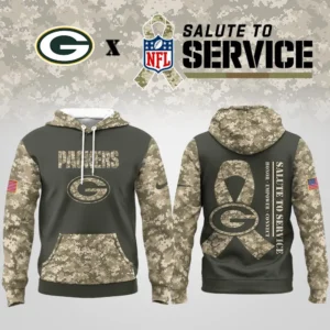 Green Bay Packers | Premium NFL Salute to Service Hoodie AMCCLG001074