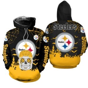 Pittsburgh Steelers x Halloween Helmet Skull Hoodie AMCCLG000645