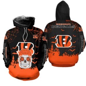 Cincinnati Bengals x Halloween Helmet Skull Hoodie AMCCLG000646
