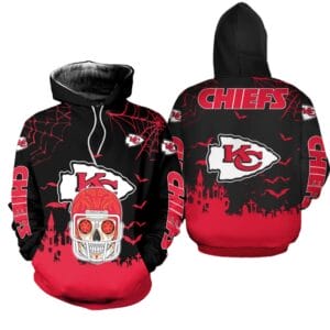 Kansas City Chiefs x Halloween Helmet Skull Hoodie AMCCLG000650