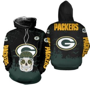 Green Bay Packers x Halloween Helmet Skull Hoodie AMCCLG000651