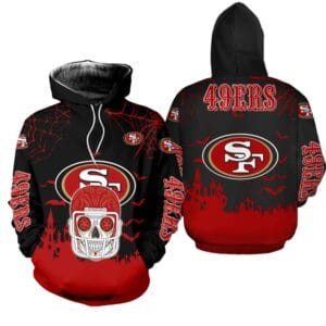 San Francisco 49ers x Halloween Helmet Skull Hoodie AMCCLG000652