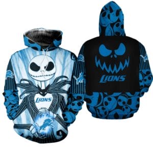 Detroit Lions x Halloween Jack Skellington Hoodie AMCCLG000660