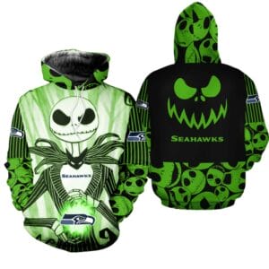 Seattle Seahawks x Halloween Jack Skellington Hoodie AMCCLG000661