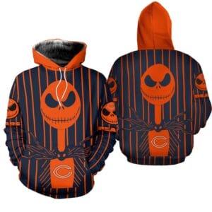 Chicago Bears x Halloween Jack Skellington Hoodie AMCCLG000664