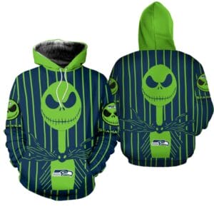 Seattle Seahawks x Halloween Jack Skellington Hoodie AMCCLG000665