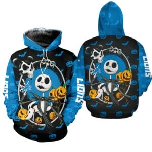 Detroit Lions x Halloween Jack Skellington Hoodie AMCCLG000670