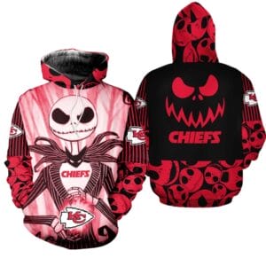 Kansas City Chiefs x Halloween Jack Skellington Hoodie AMCCLG000673