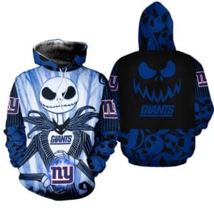 New York Giants x Halloween Jack Skellington Hoodie AMCCLG000675