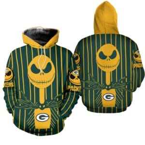 Green Bay Packers x Halloween Jack Skellington Hoodie AMCCLG000678