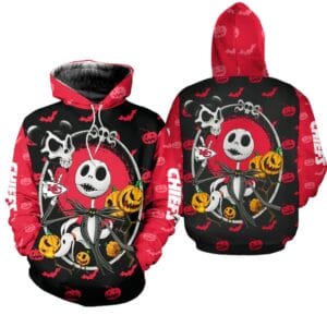 Kansas City Chiefs x Halloween Jack Skellington Hoodie AMCCLG000681