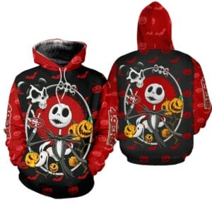 San Francisco 49ers x Halloween Jack Skellington Hoodie AMCCLG000682