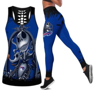 Buffalo Bills x Halloween Combo Hollow Out Tank Top and Leggings AMCCLG000737