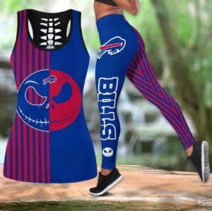 Buffalo Bills x Halloween Combo Hollow Out Tank Top and Leggings AMCCLG000739