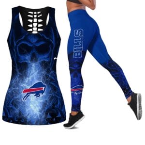 Buffalo Bills x Halloween Combo Hollow Out Tank Top and Leggings AMCCLG000742