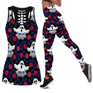 Buffalo Bills x Halloween Combo Hollow Out Tank Top and Leggings AMCCLG000743