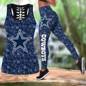 Dallas Cowboys x Halloween Combo Hollow Out Tank Top and Leggings AMCCLG000749