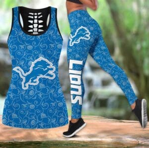Detroit Lions x Halloween Combo Hollow Out Tank Top and Leggings AMCCLG000752