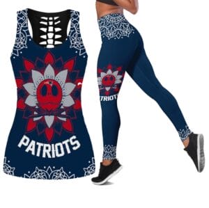 New England Patriots x Halloween Combo Hollow Out Tank Top and Leggings AMCCLG000763