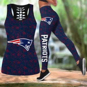 New England Patriots x Halloween Combo Hollow Out Tank Top and Leggings AMCCLG000764