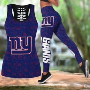 New York Giants x Halloween Combo Hollow Out Tank Top and Leggings AMCCLG000765