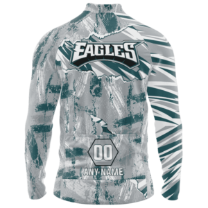 Philadelphia Eagles Personalized Name Mixed Stripes Cycling Jersey AMCCLG000635