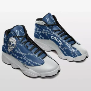 Indianapolis Colts Skulls Halloween Limited Edition AJD13 Sneakers AMCSHOES000028