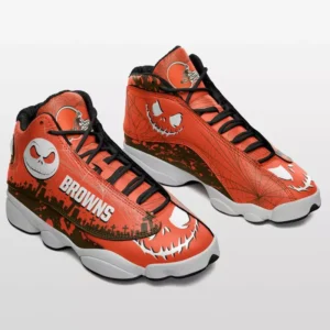 Cleveland Browns Jack Skellington Halloween Limited Edition AJD13 Sneakers AMCSHOES000015
