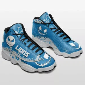 Detroit Lions Jack Skellington Halloween Limited Edition AJD13 Sneakers AMCSHOES000019