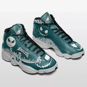 Philadelphia Eagles Jack Skellington Halloween Limited Edition AJD13 Sneakers AMCSHOES000046