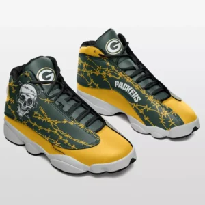Green Bay Packers Skulls Halloween Limited Edition AJD13 Sneakers AMCSHOES000021