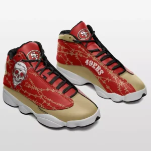 San Francisco 49ers Skulls Halloween Limited Edition AJD13 Sneakers AMCSHOES000053
